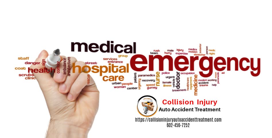 Graphic stating f car crash emergency room 101